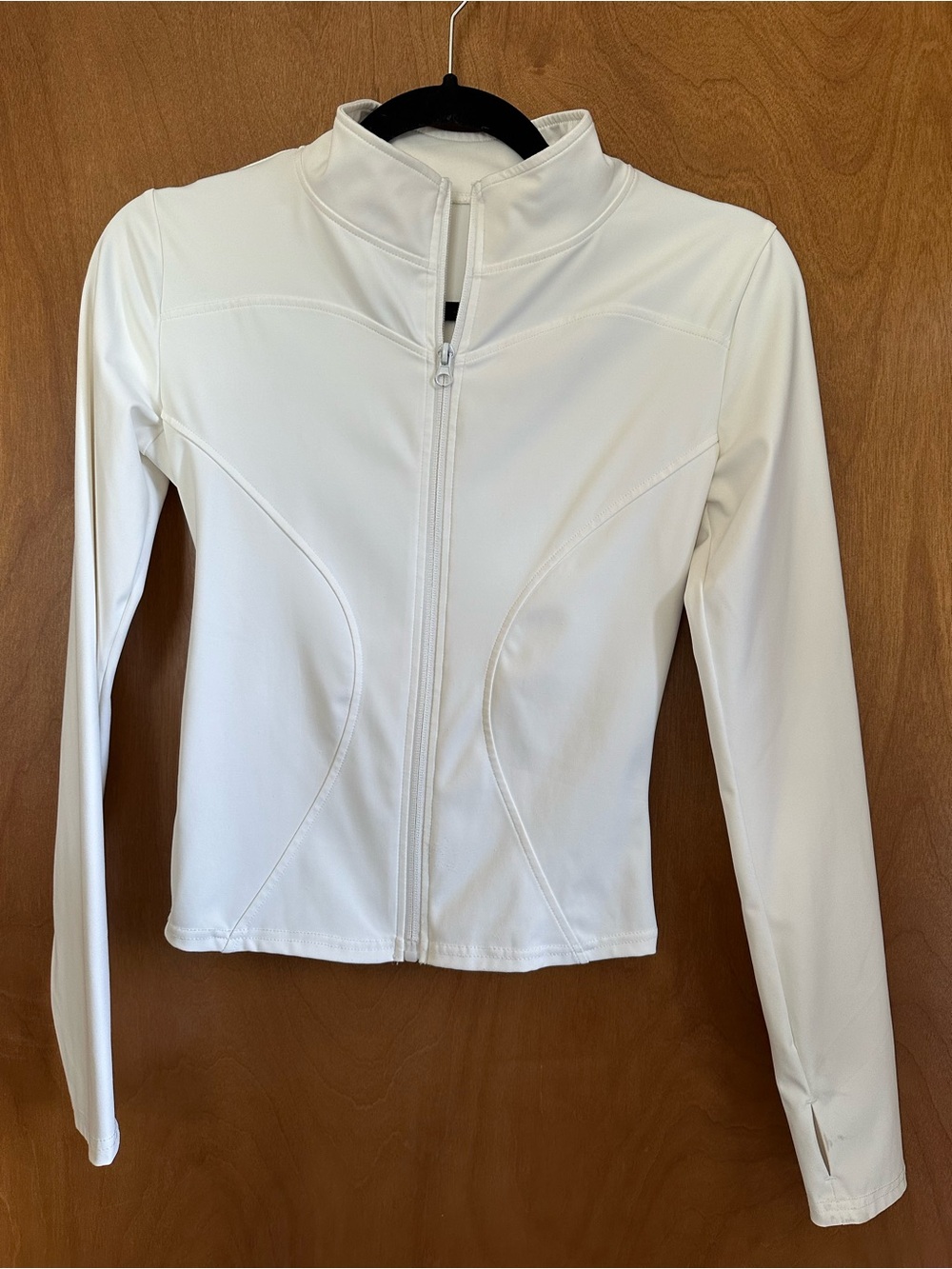 Women's White Full-Zip Performance Jacket